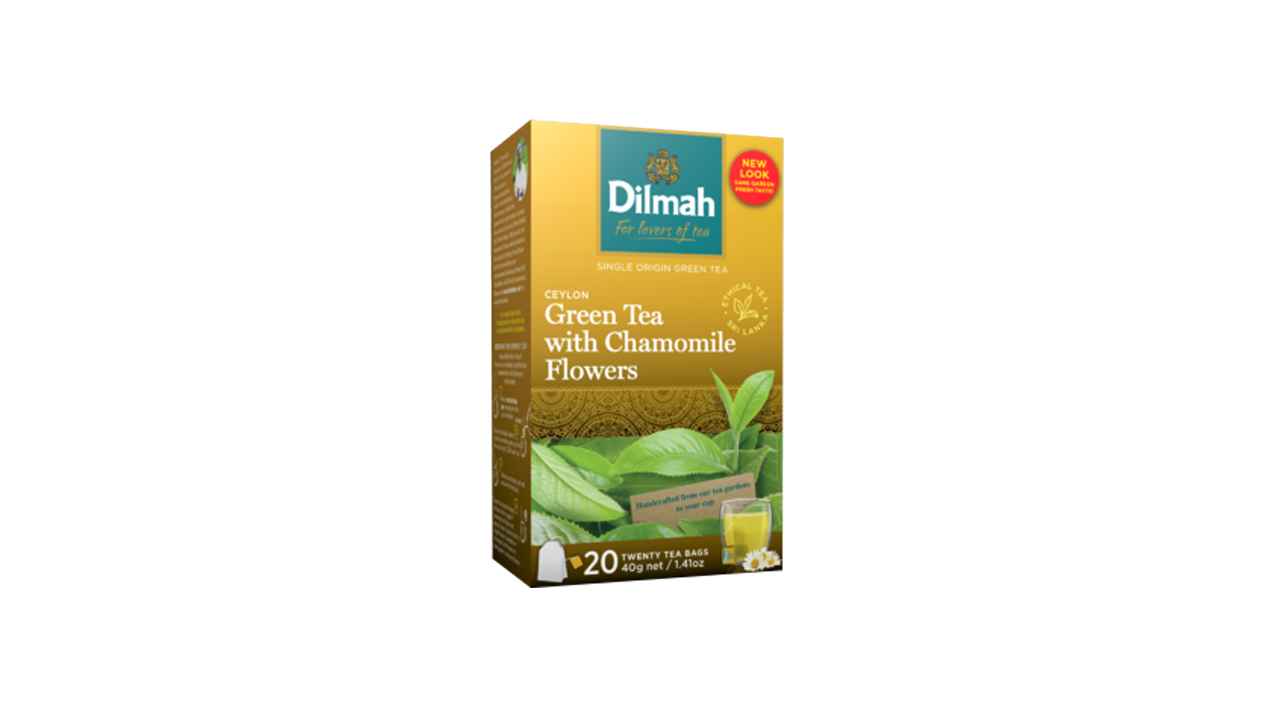 Dilmah Green Tea with Chamomile Flowers (40g) 20 Tea Bags