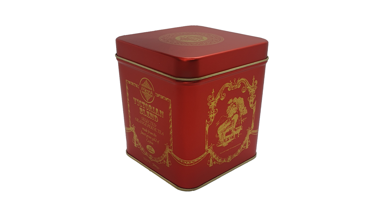 Mlesna Victorian Blend OP Grade Leaf Tea Red Metal Caddy