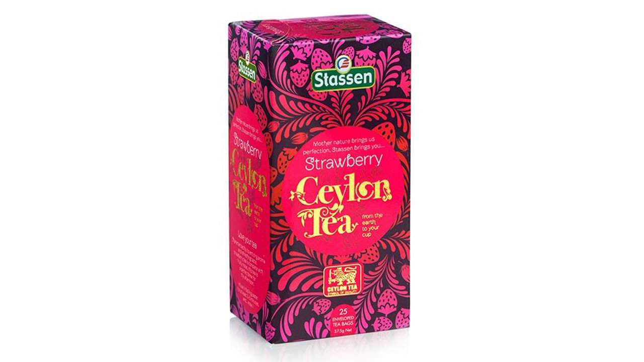 Stassen Strawberry Tea (37.5g) 25 Tea Bags Pack Of 4