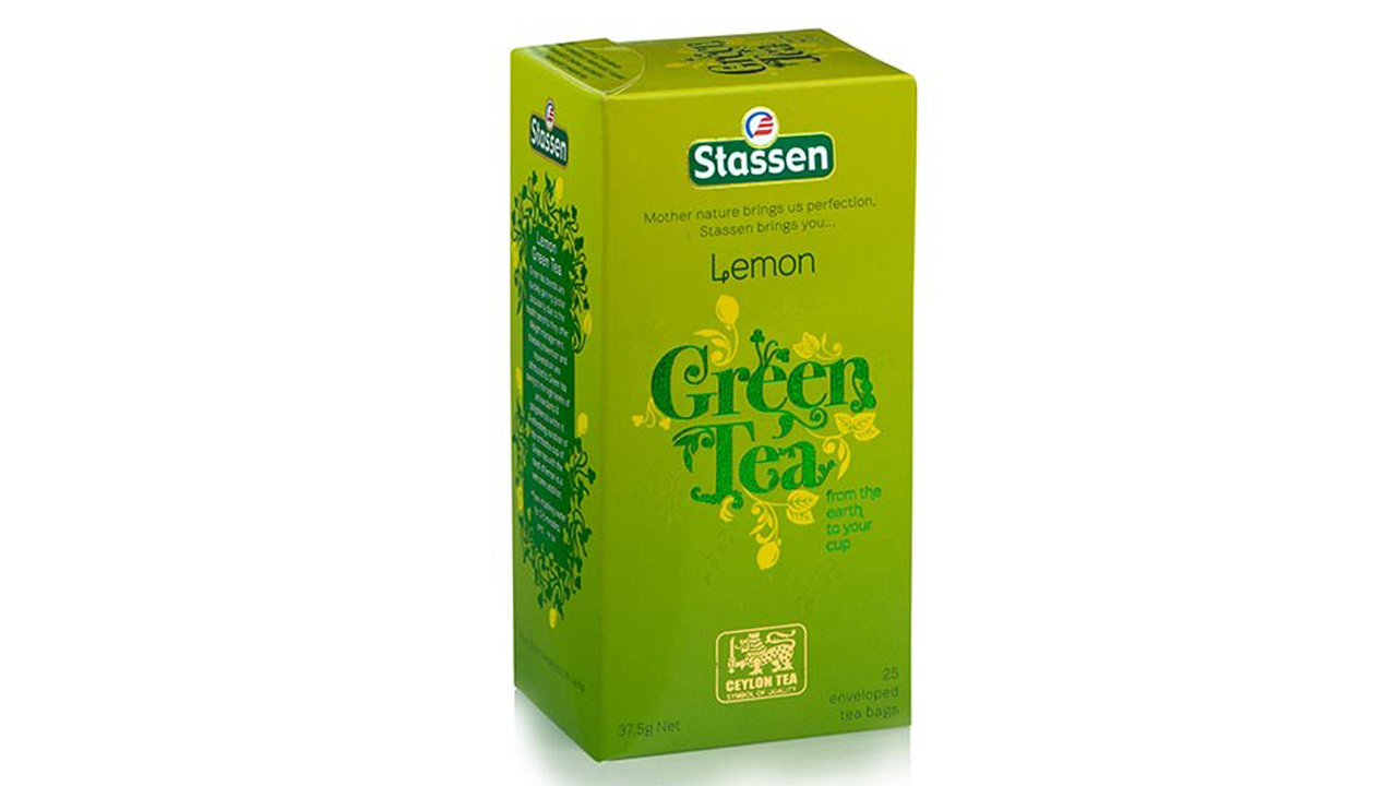 Stassen Lemon Green Tea (37.5g) 25 Tea Bags Pack Of 4