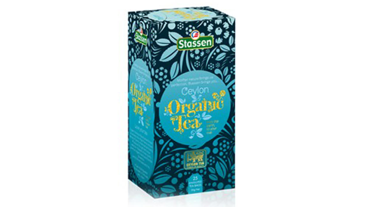 Stassen Organic Pure Ceylon Black Tea (50g) 25 Tea Bags Pack Of 4