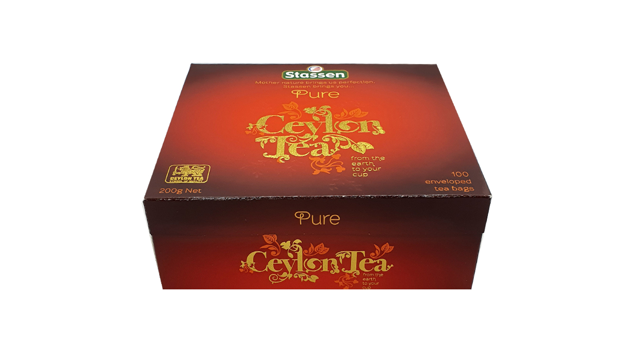 Stassen Pure Ceylon Black Tea (200g) 100 Tea Bags Pack Of 2