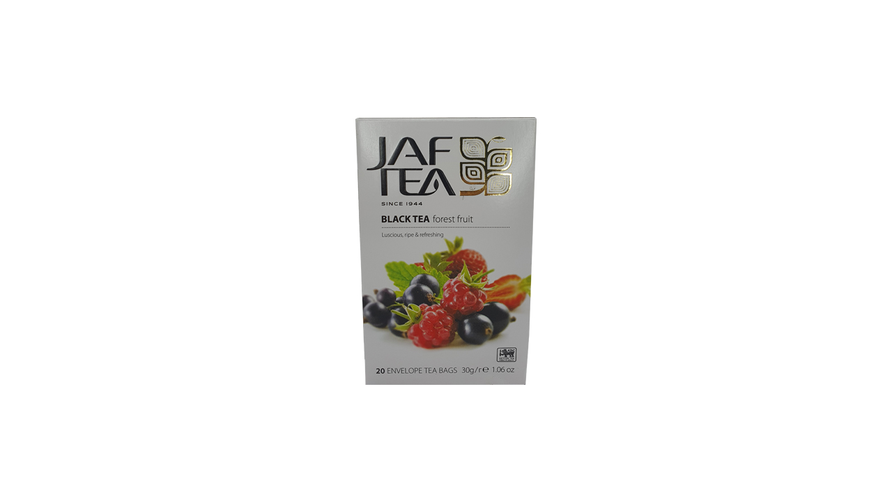 Jaf Tea Pure Fruits Collection Black Tea Forest Fruit Foil Envelop Tea Bags (30g)