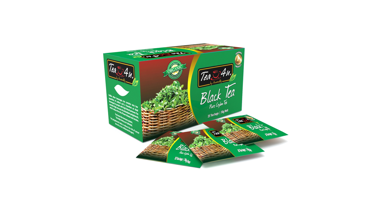 Tea4U Organic Black Tea (50g) 25 Tea Bags