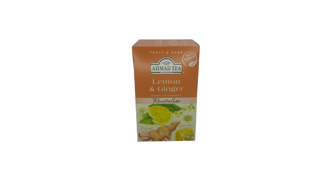 Ahmad Lemon & Ginger Tea (40g) 20 Foil Tea Bags