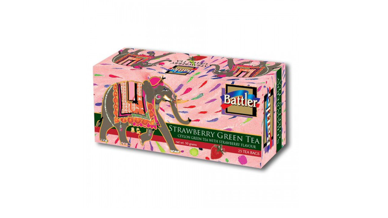 Battler Green Tea With Strawberry (50g) 25 Tea Bags
