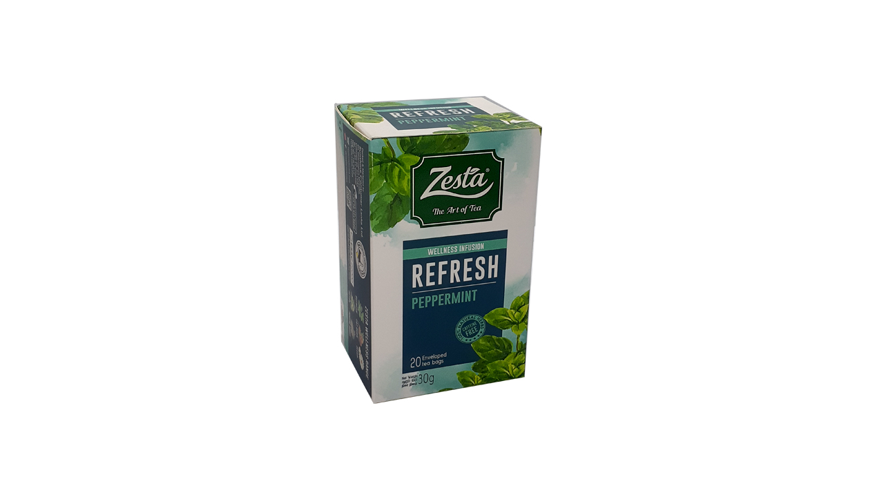 Zesta Refresh Peppermint (30g) 20 Envelope Tea Bags
