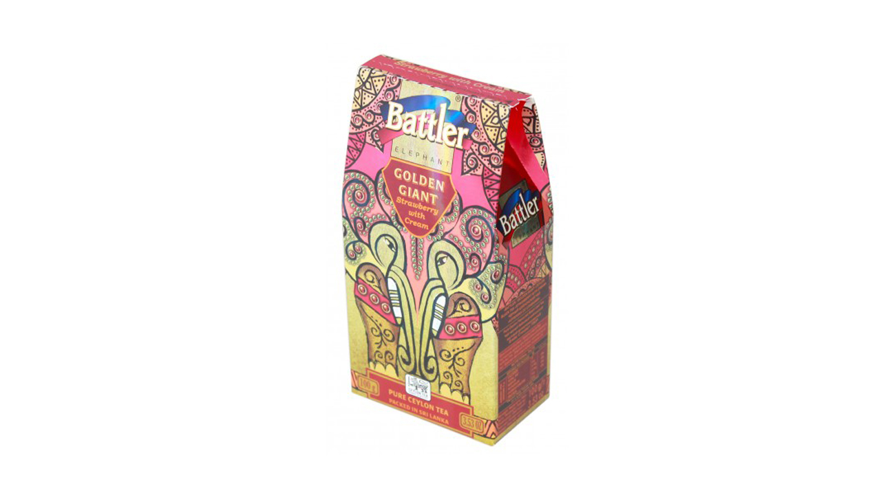 Battler Strawberry with Cream  Loose Tea (100g) Carton Box