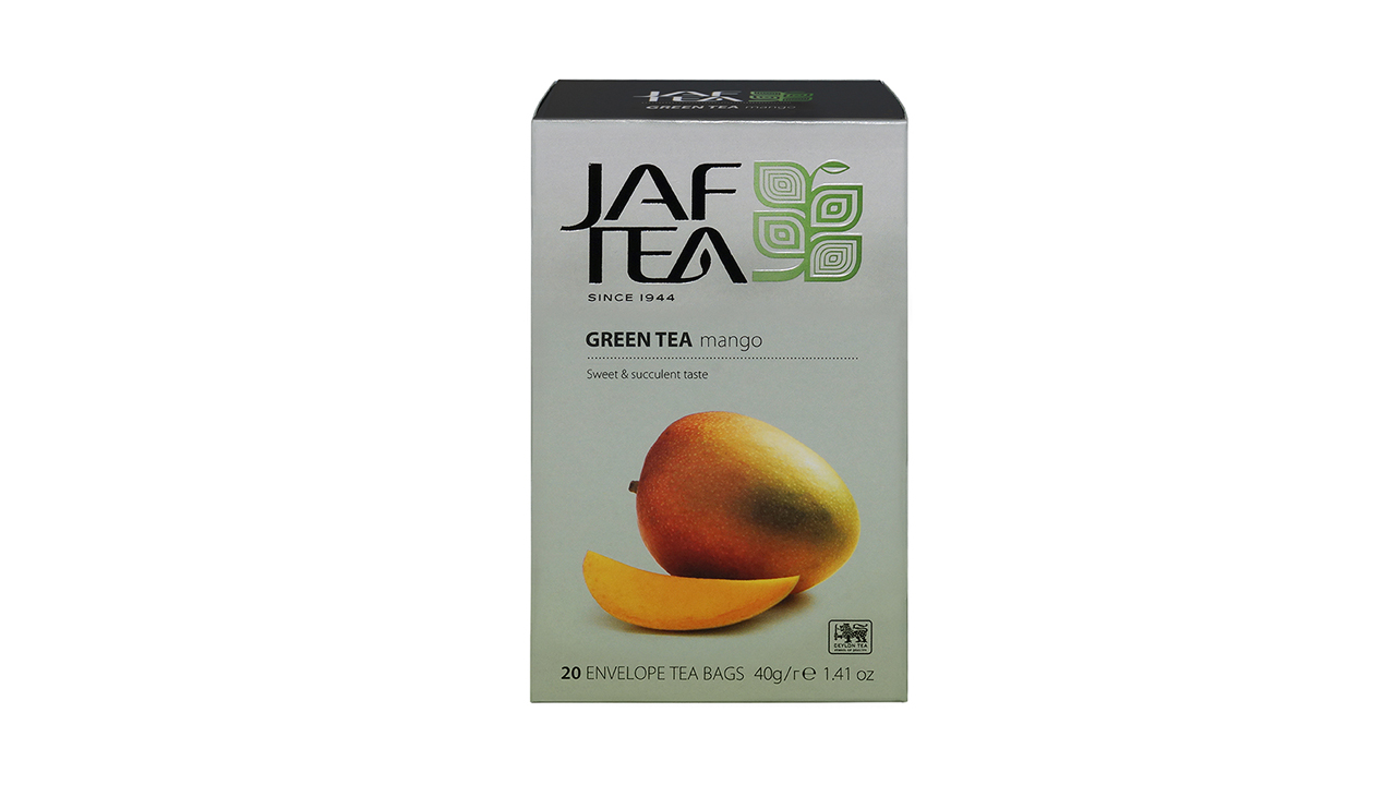 Jaf Tea Mango Green Tea Foil Envelope Tea Bags (40g) 20 Tea Bags