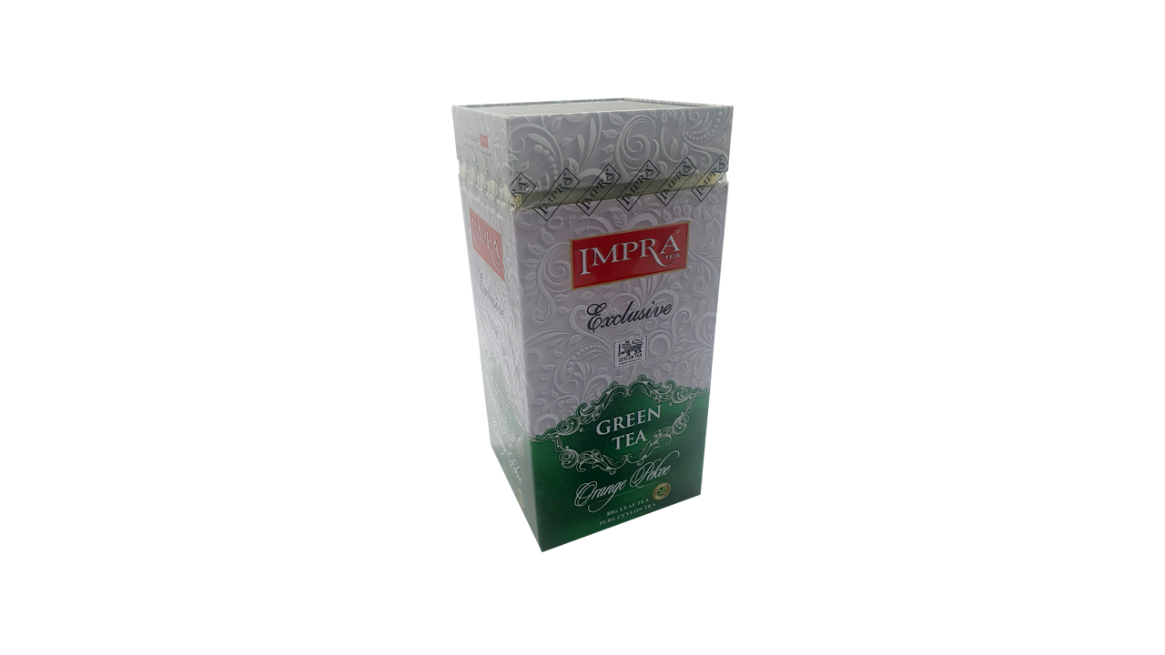 Impra Exclusive Big Leaf Green Tea, Orange Pekoe (200g) Caddy