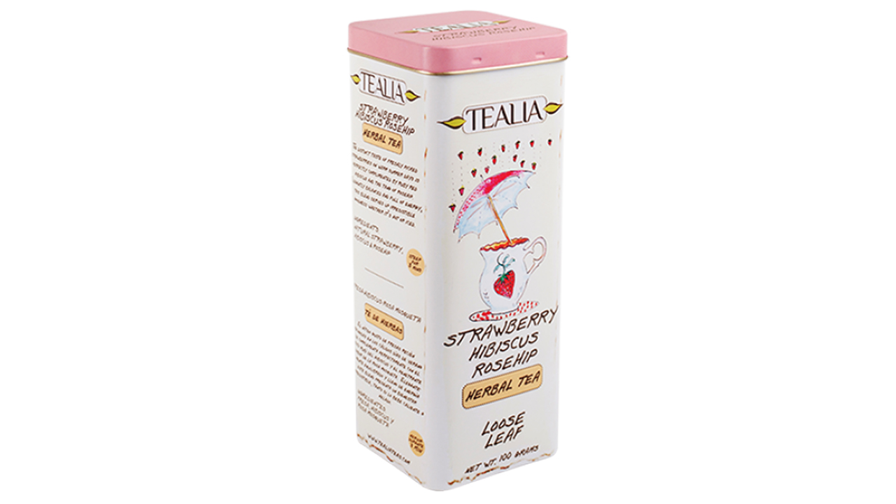 Tealia Strawberry Hibiscus Rosehip Tea (100g)