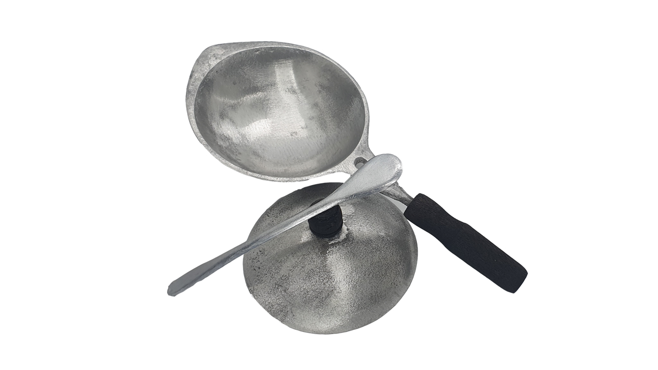 Lakpura® Aluminium Hopper Pan with Lid and Spatula