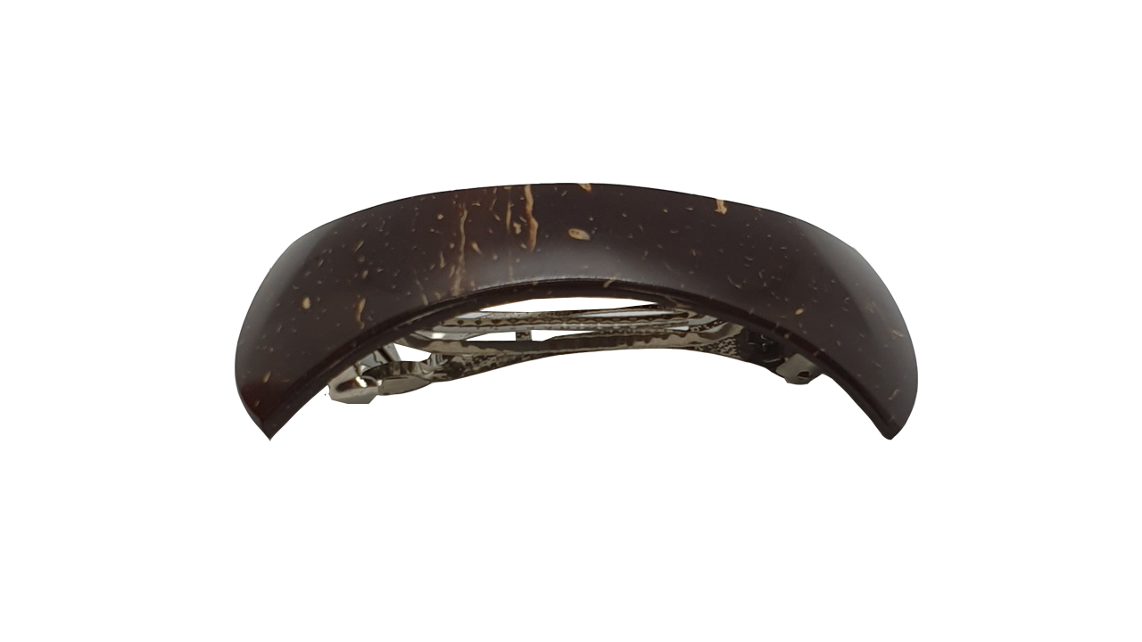 Coconut Shell Hair Clip (Design F)