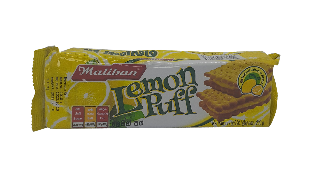 Maliban Lemon Puff Biscuits (200g)