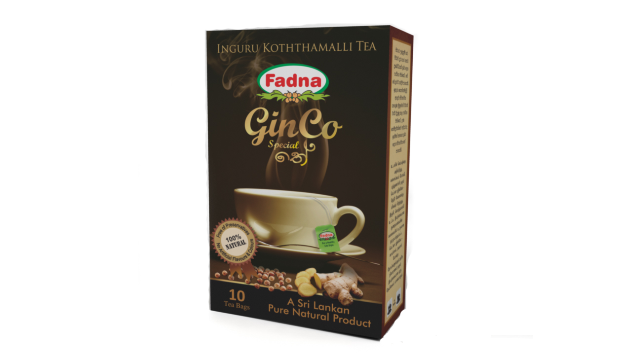 Fadna Ginger and Coriander Flavored Tea (20g) 10 Tea Bags