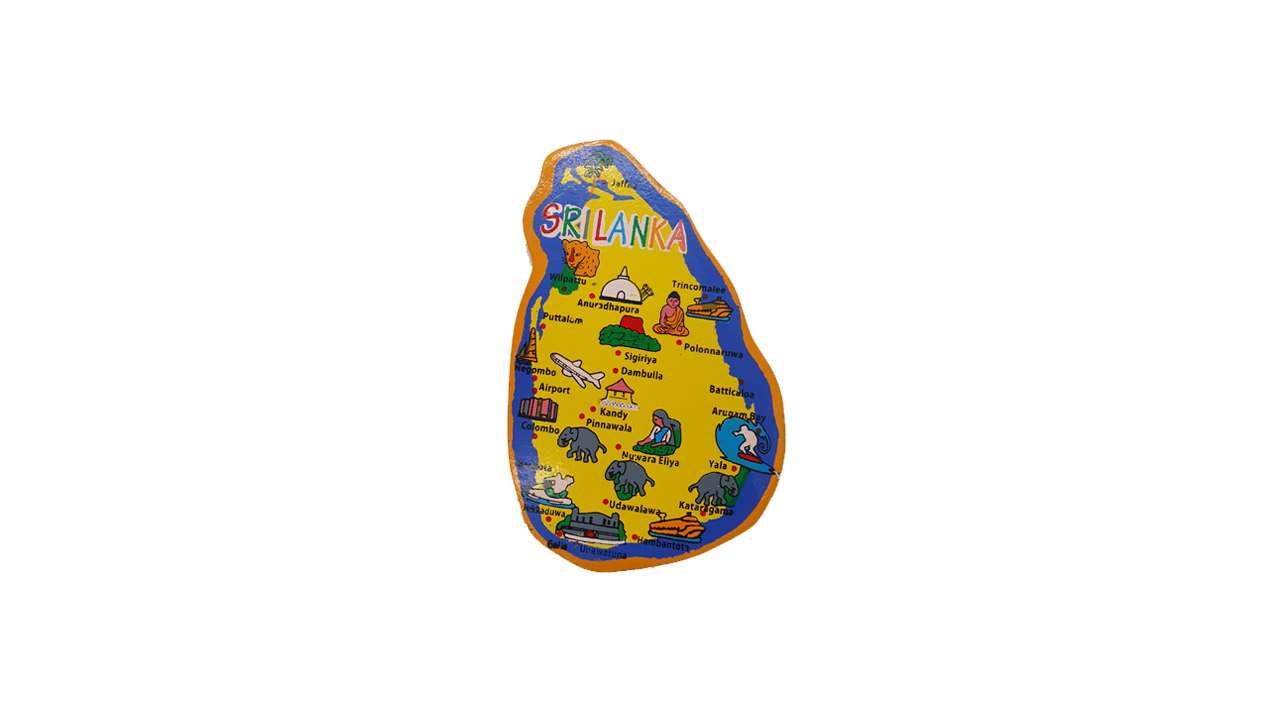 Sri Lankan Provinces Fridge Magnet
