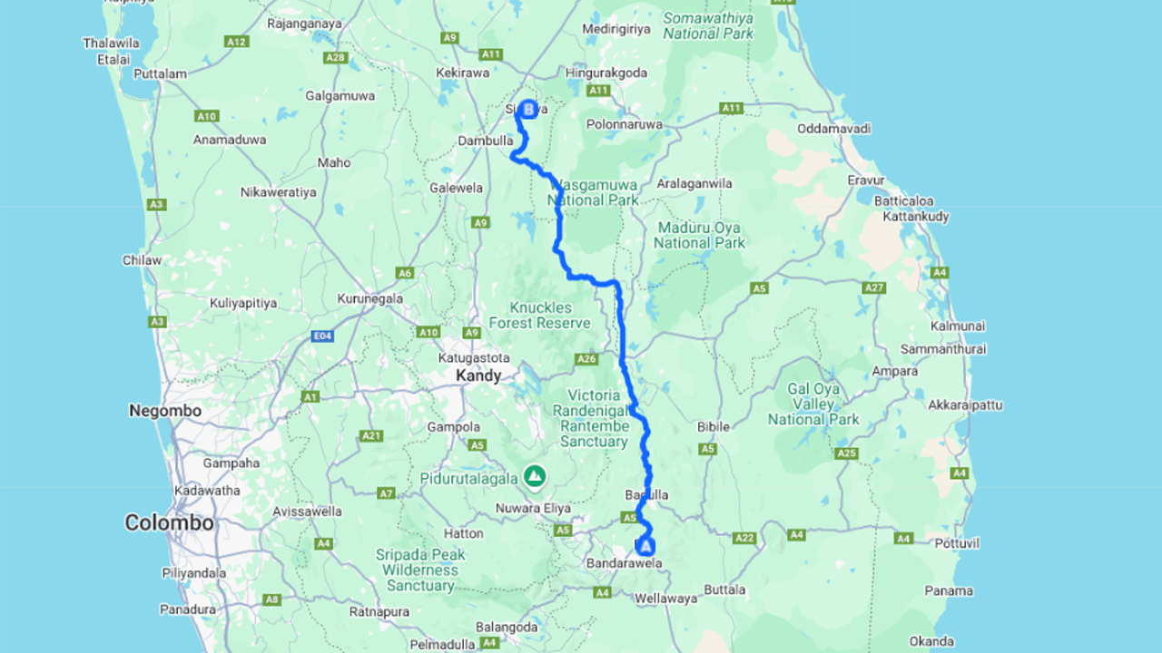 Ella City to Sigiriya City Private Transfer