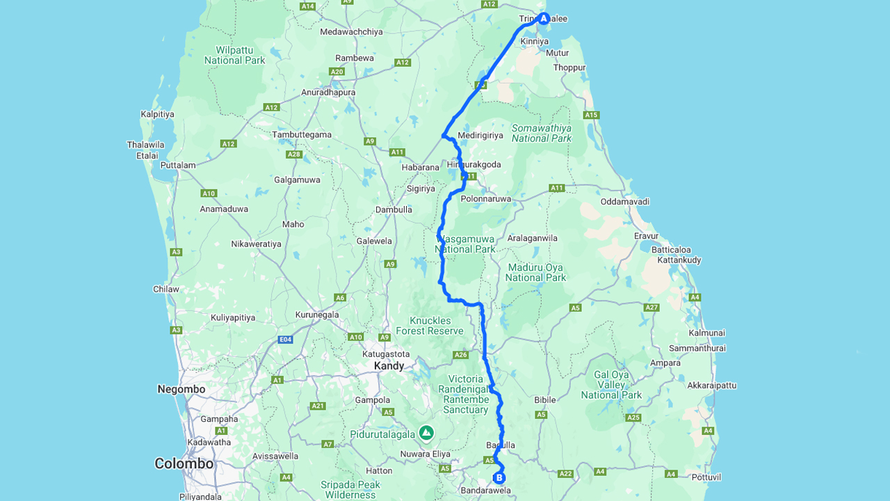 Trincomalee City to Ella City Private Transfer