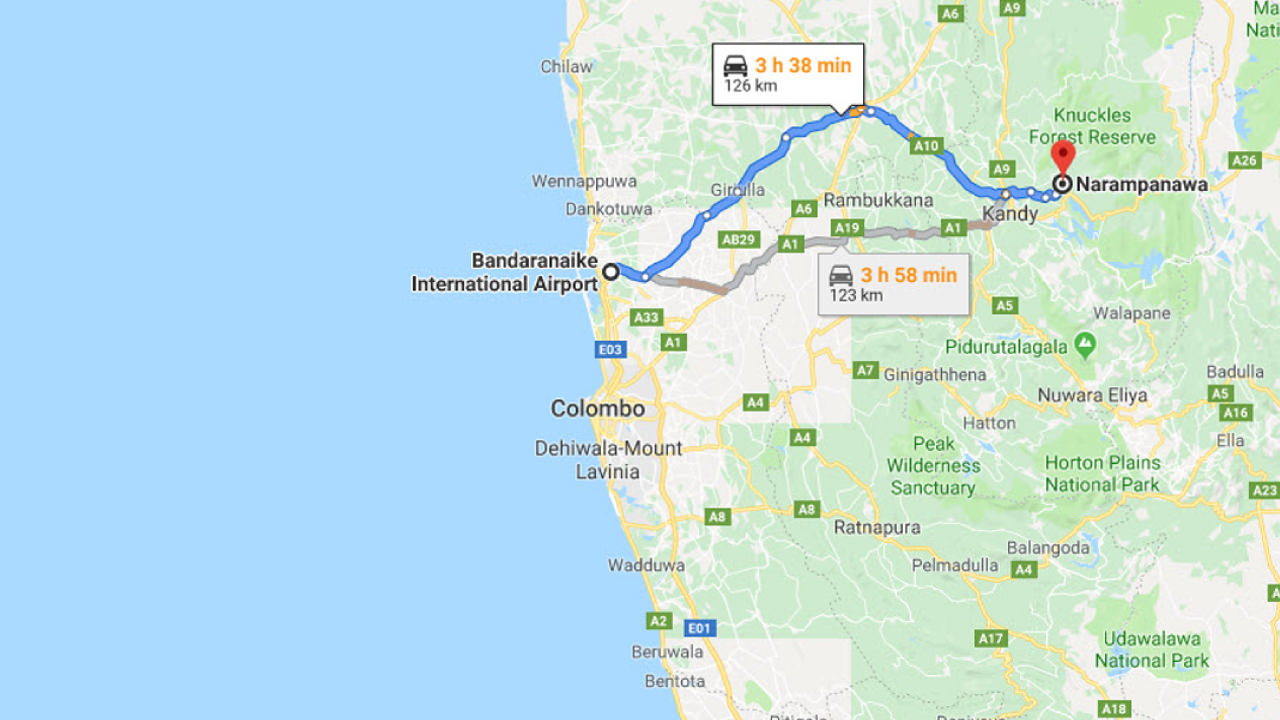 Colombo Airport (CMB) to Santani Wellness Resort & Spa, Kandy Private Transfer