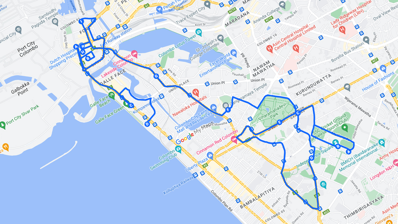 Night Cycling from Colombo City