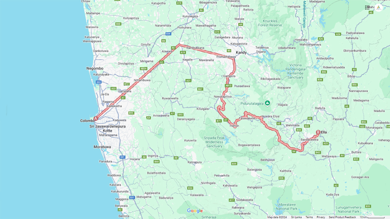 Colombo to Ella Train Tickets (Train № 1001 "Denuwara Menike")