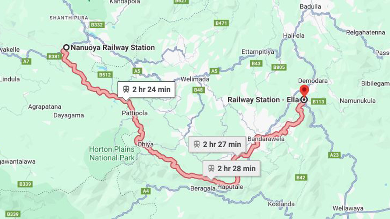 Nanu Oya to Ella Train Tickets (Train № 1041 "Ella Odyssey")