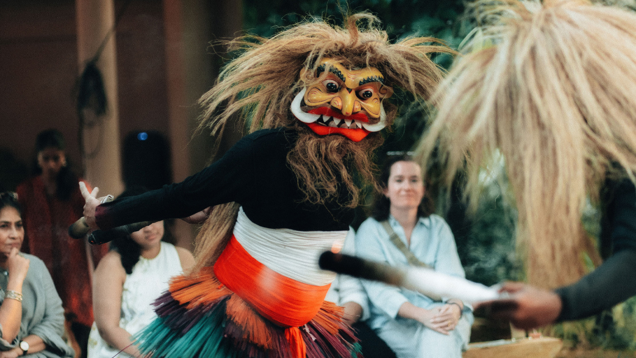 Sri Lankan Mask Ceremony Experience from Ahangama