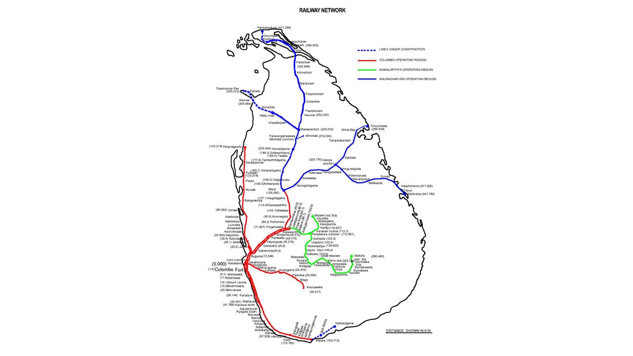 Zugfahrt von Badulla nach Colombo mit (Zug Nr: 1006 "Podi Menike")
