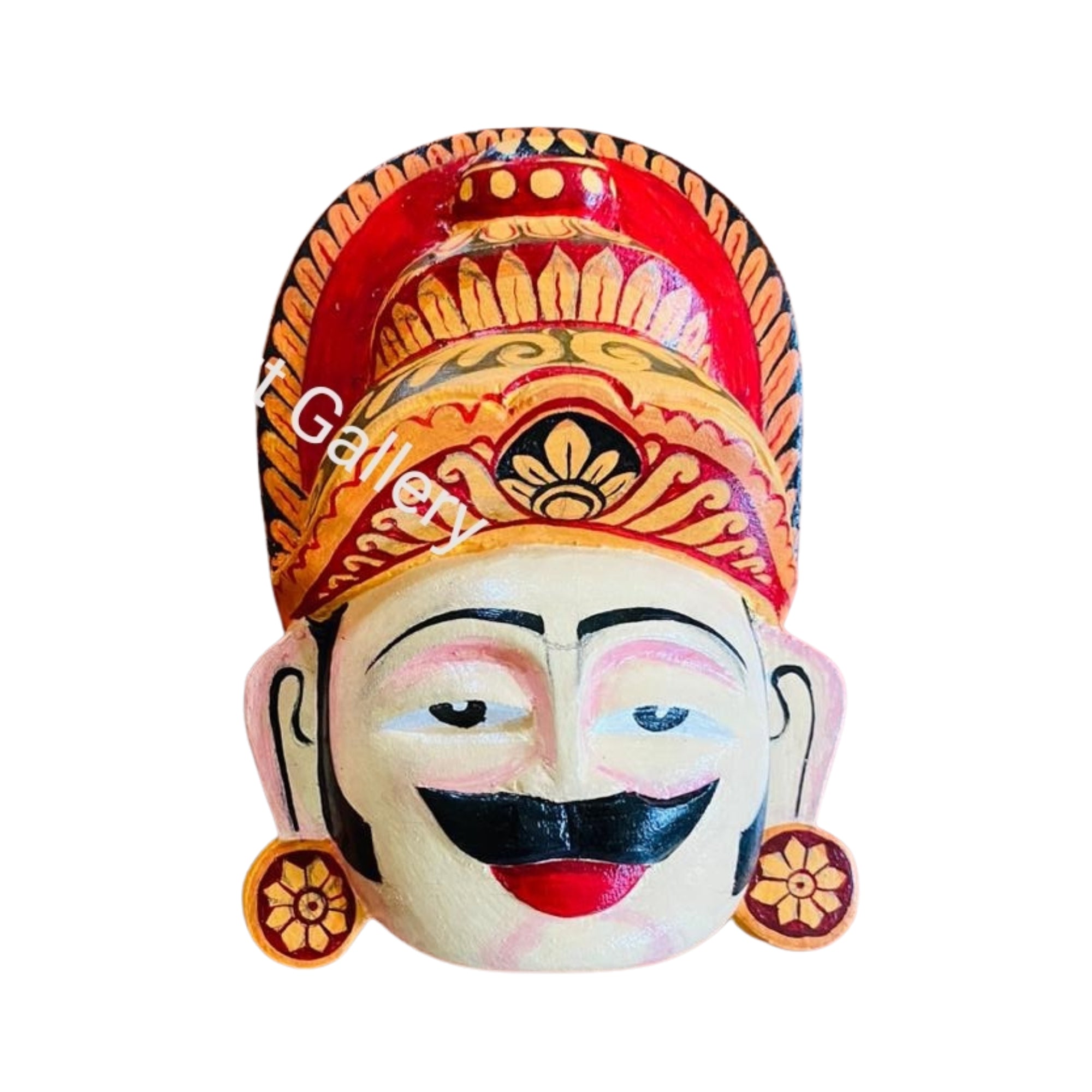 Lakpura® King and Queen Wooden Mask Wall Art