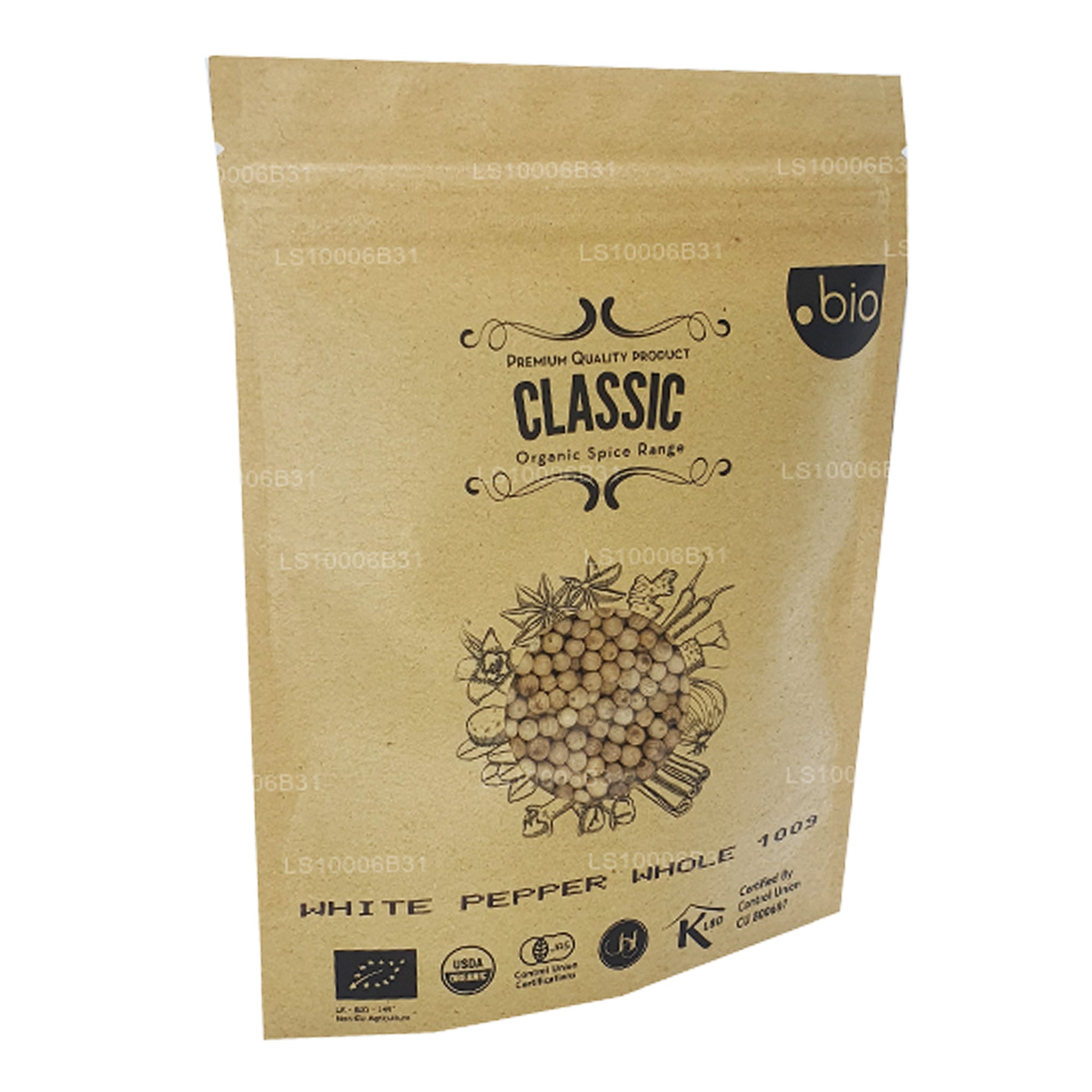 Lakpura® Organic White Pepper Whole