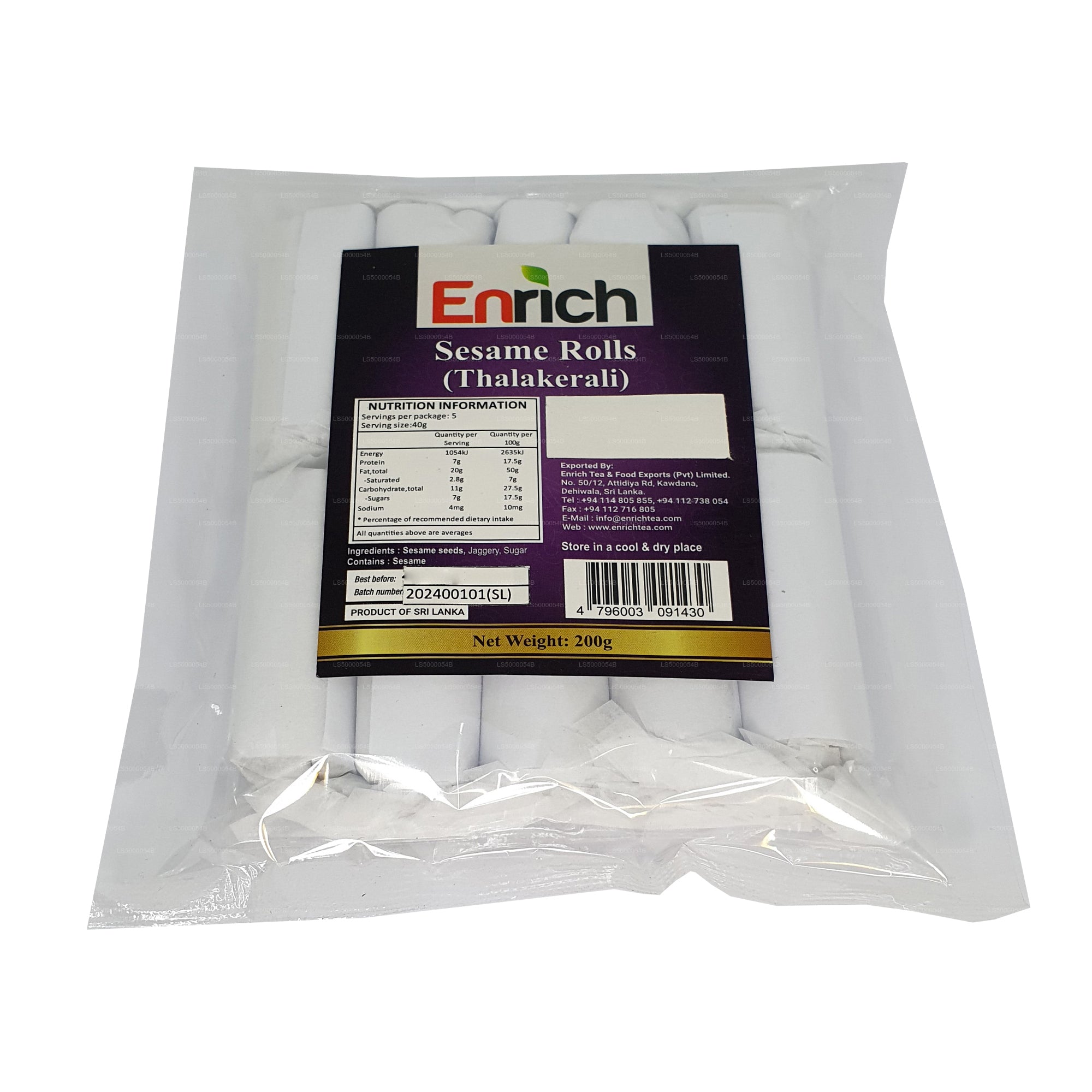 Enrich (Thalakerali) Sesame Rolls (200g)