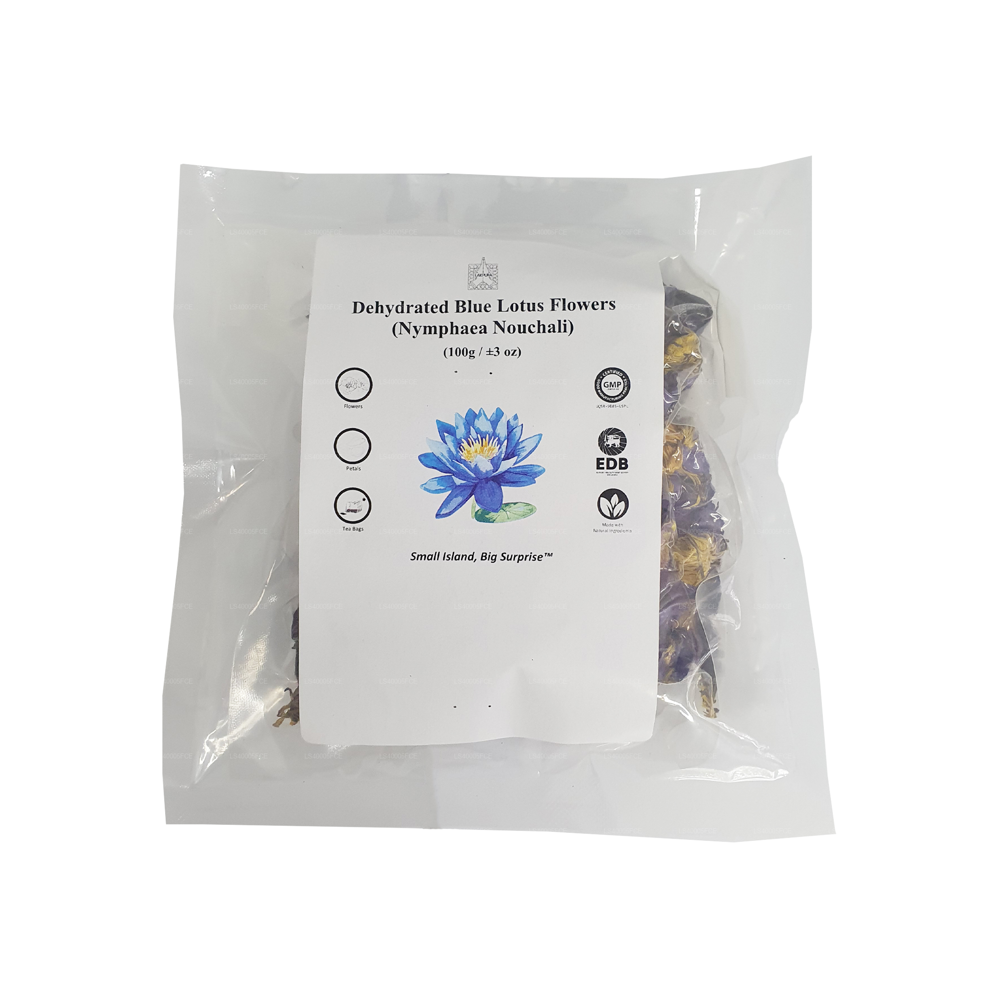 Lakpura® Dehydrated Blue Lotus Flowers