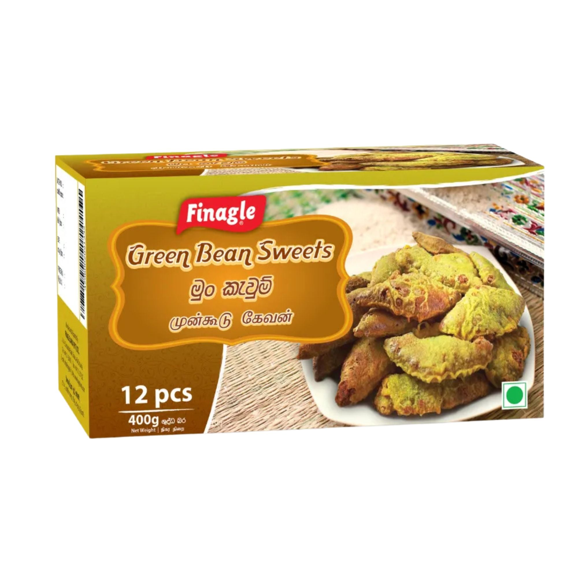 Finagle Green Bean Sweet / Mung Kawum (400g) 12 Pieces