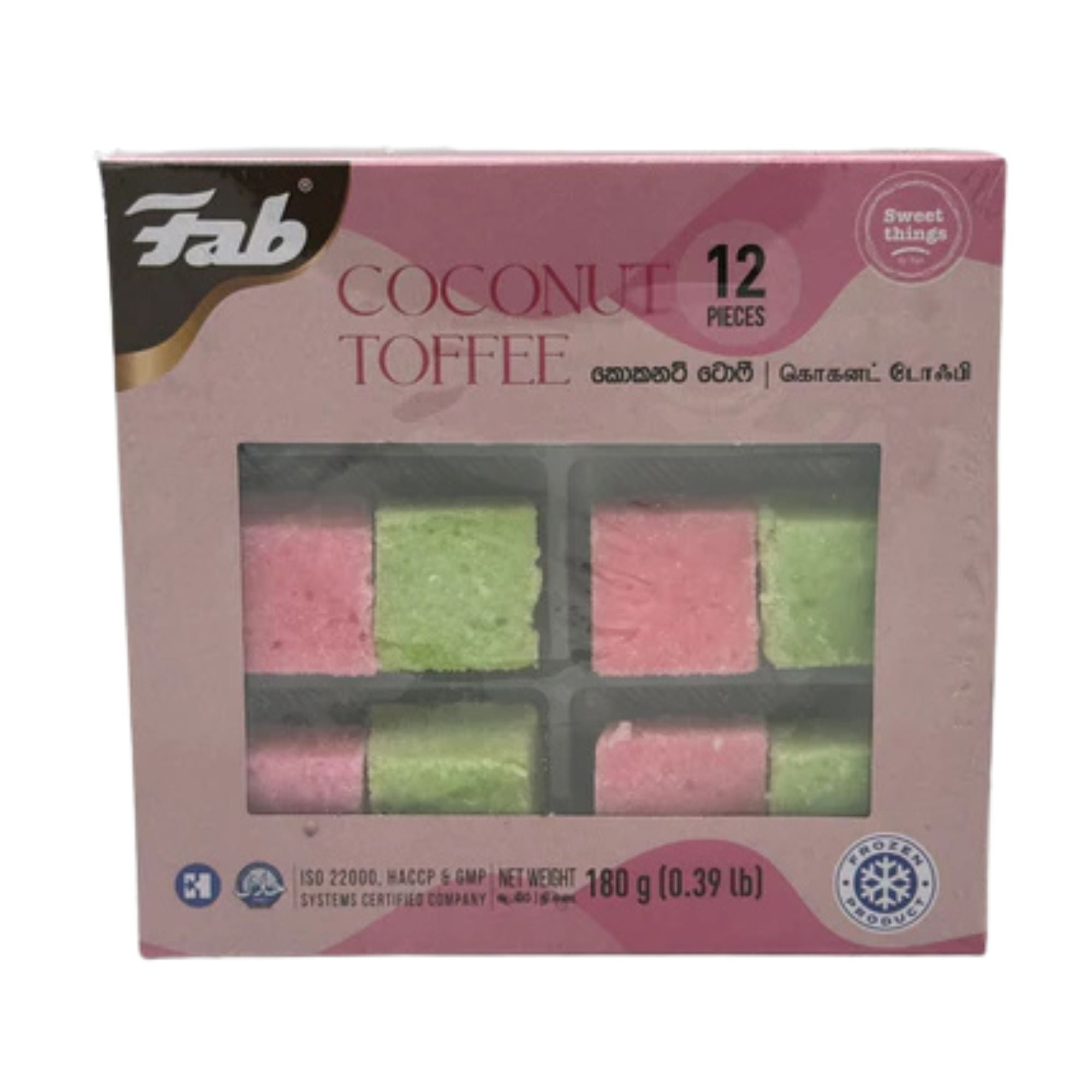 Fab Coconut Toffee (180g) 12 Pcs