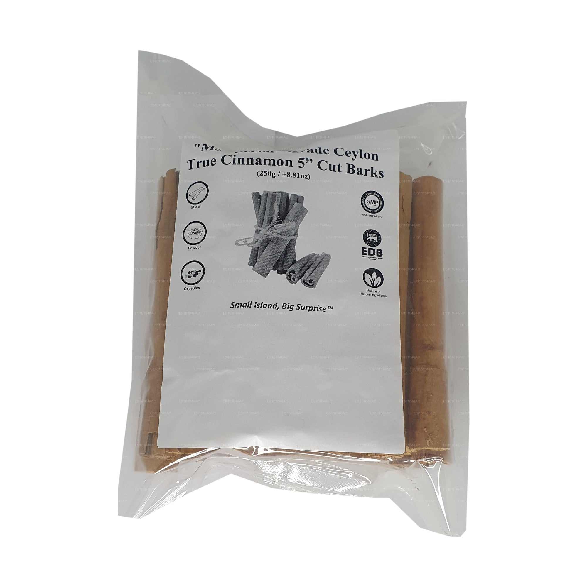 Lakpura "M5 Special" Grade Ceylon True Cinnamon Sticks 5" Cut Pack