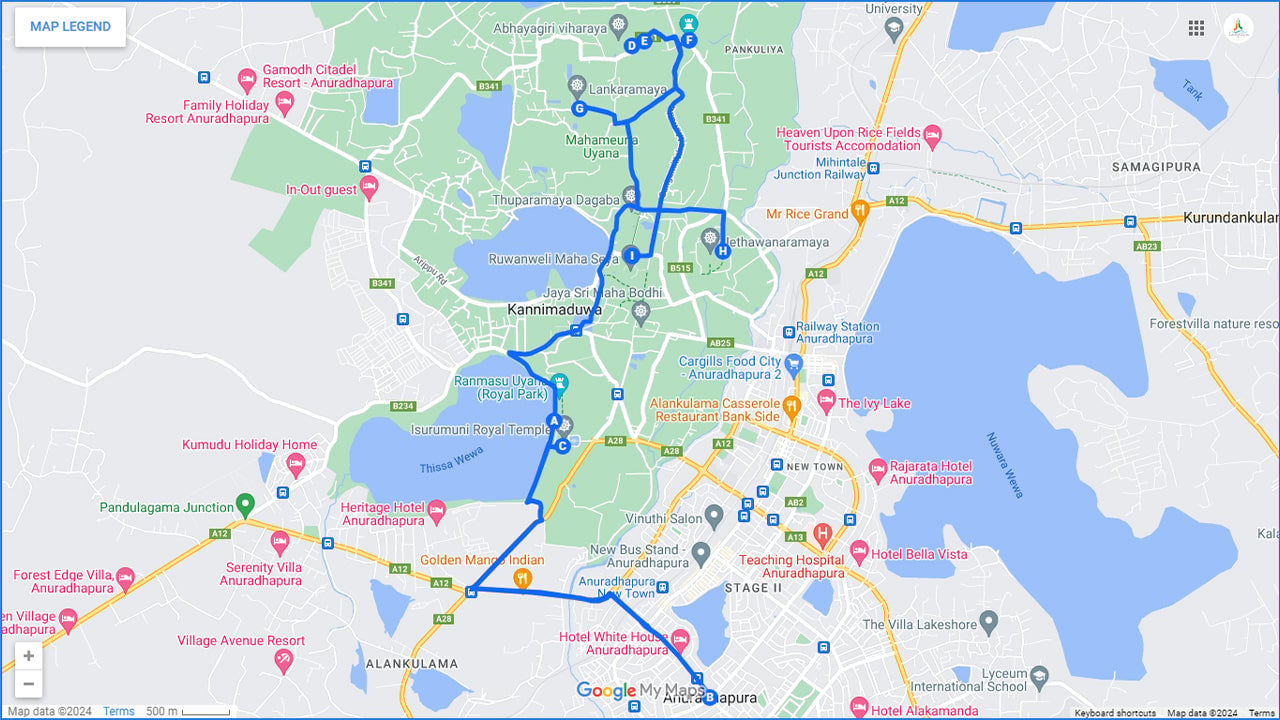 Cycling from Anuradhapura City