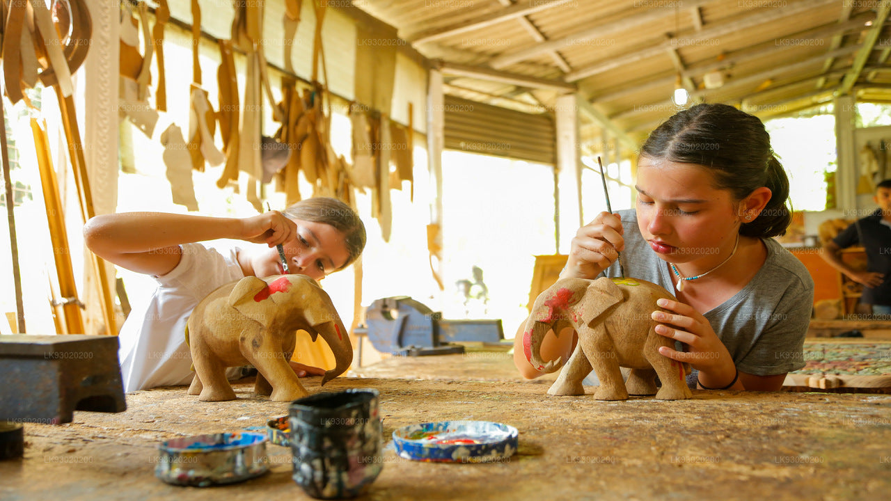 Wood Carving and Painting Experience from Kandy City