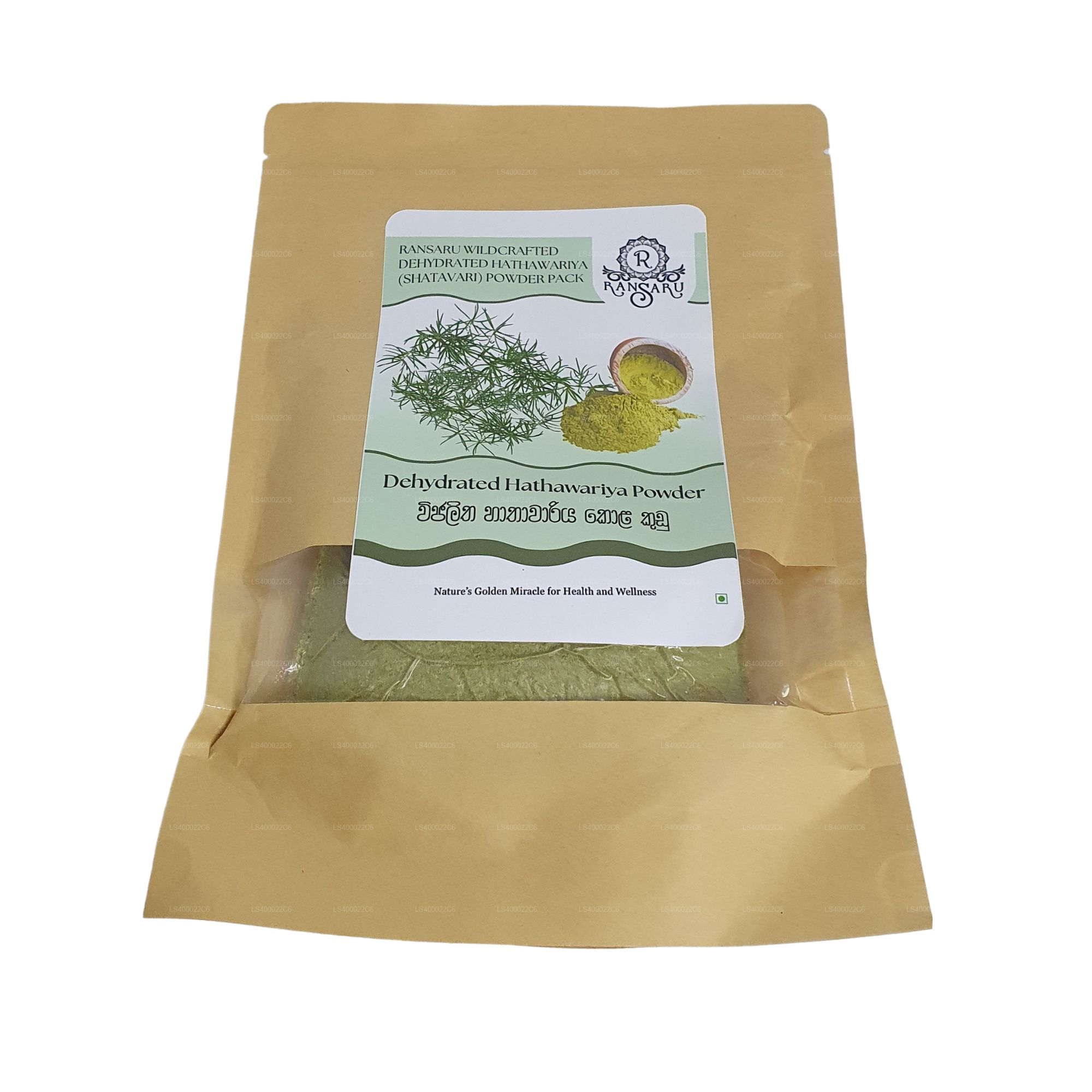 Ransaru Wildcrafted Dehydrated Hathawariya (Shatavari) Powder Pack