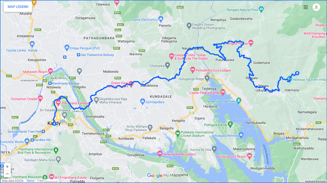 Trekking to Heeloya Village from Kandy City
