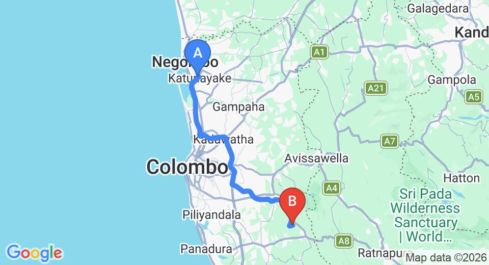 Colombo (CMB) Airport to Batugampola City Private Transfer