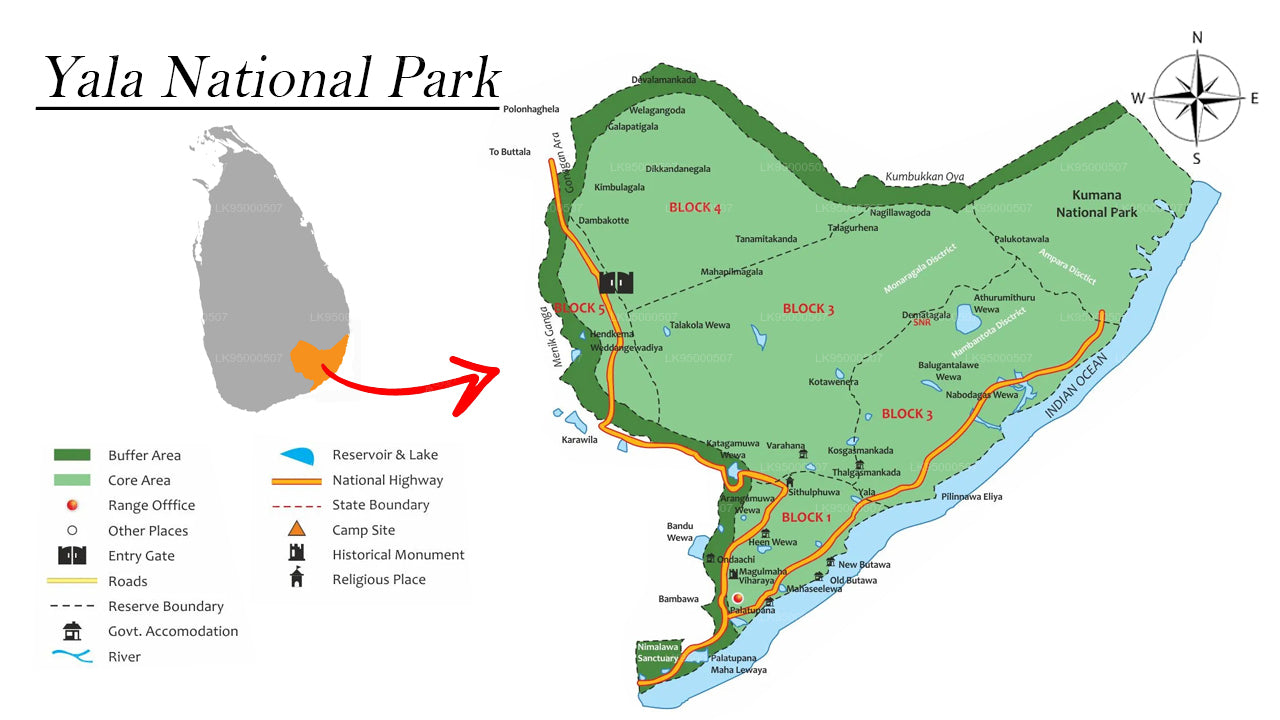 Yala National Park Safari from Mirissa City
