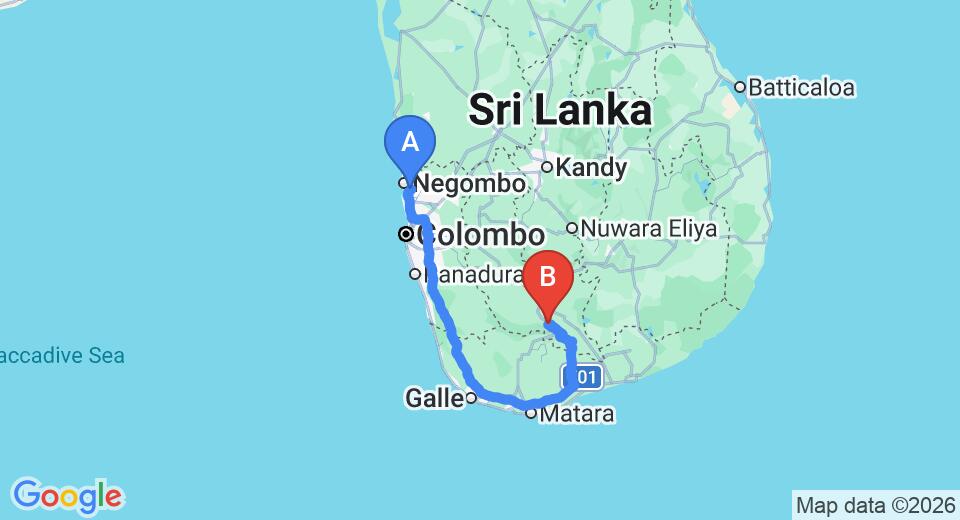 Colombo (CMB) Airport to Suriyakanda City Private Transfer