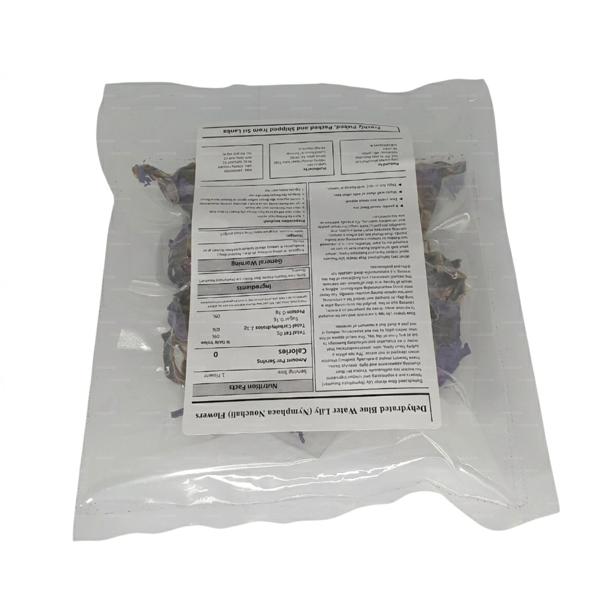 Lakpura® Dehydrated Blue Water Lily Flowers