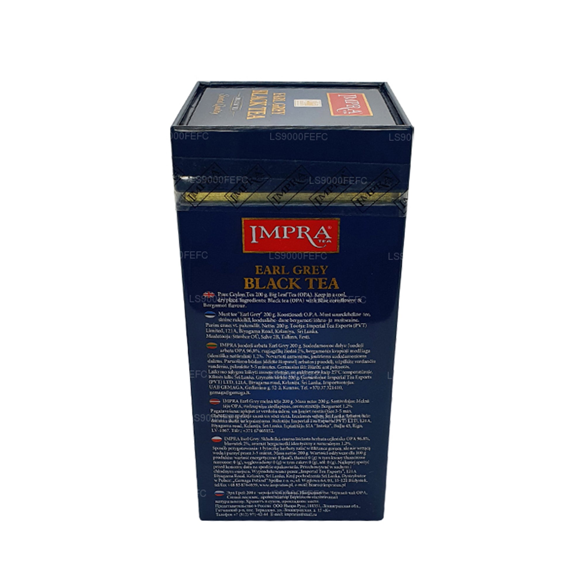 Impra Earl Grey Big Leaf (200g) Metal Caddy