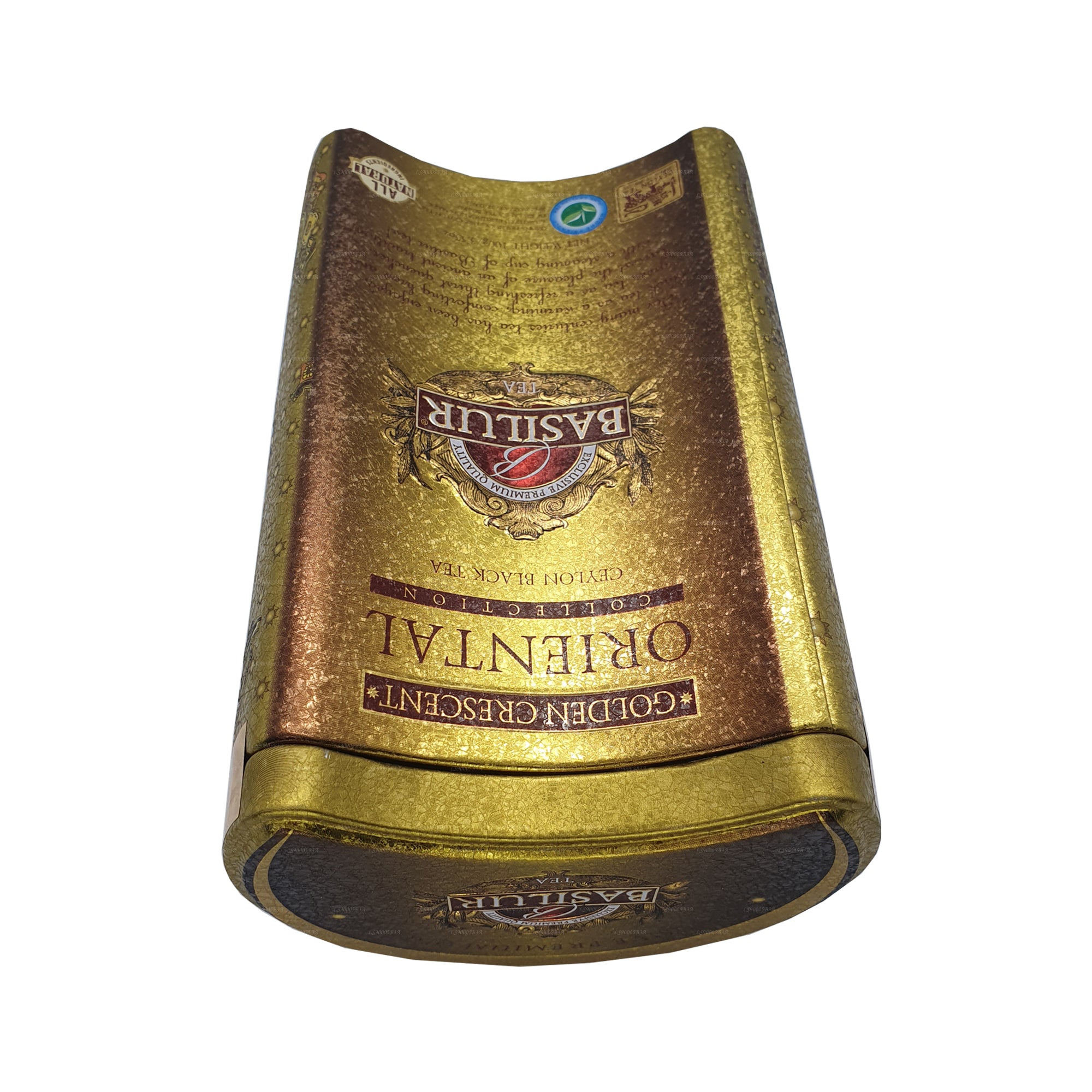 Basilur Oriental Golden Crescent Tin Caddy (100g)