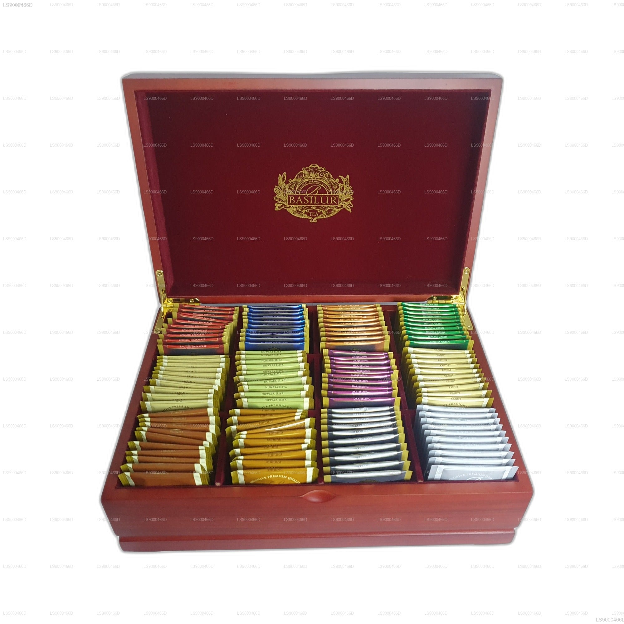 Basilur Executive Gifts Assorted  Wooden Presenter (235g) 120 Tea Bags