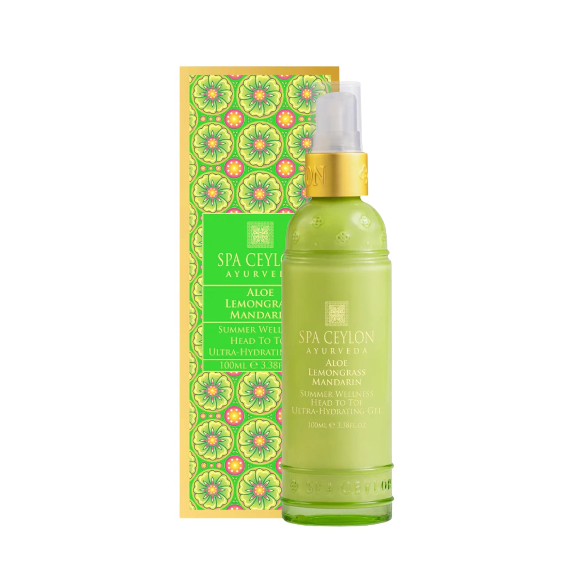 Spa Ceylon Aloe Lemongrass Mandarin Summer Wellness Head To Toe Ultra Hydrating Gel (100ml)