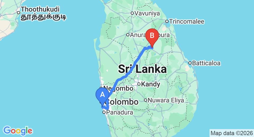 Ratmalana (RML) Airport to Minneriya City Private Transfer