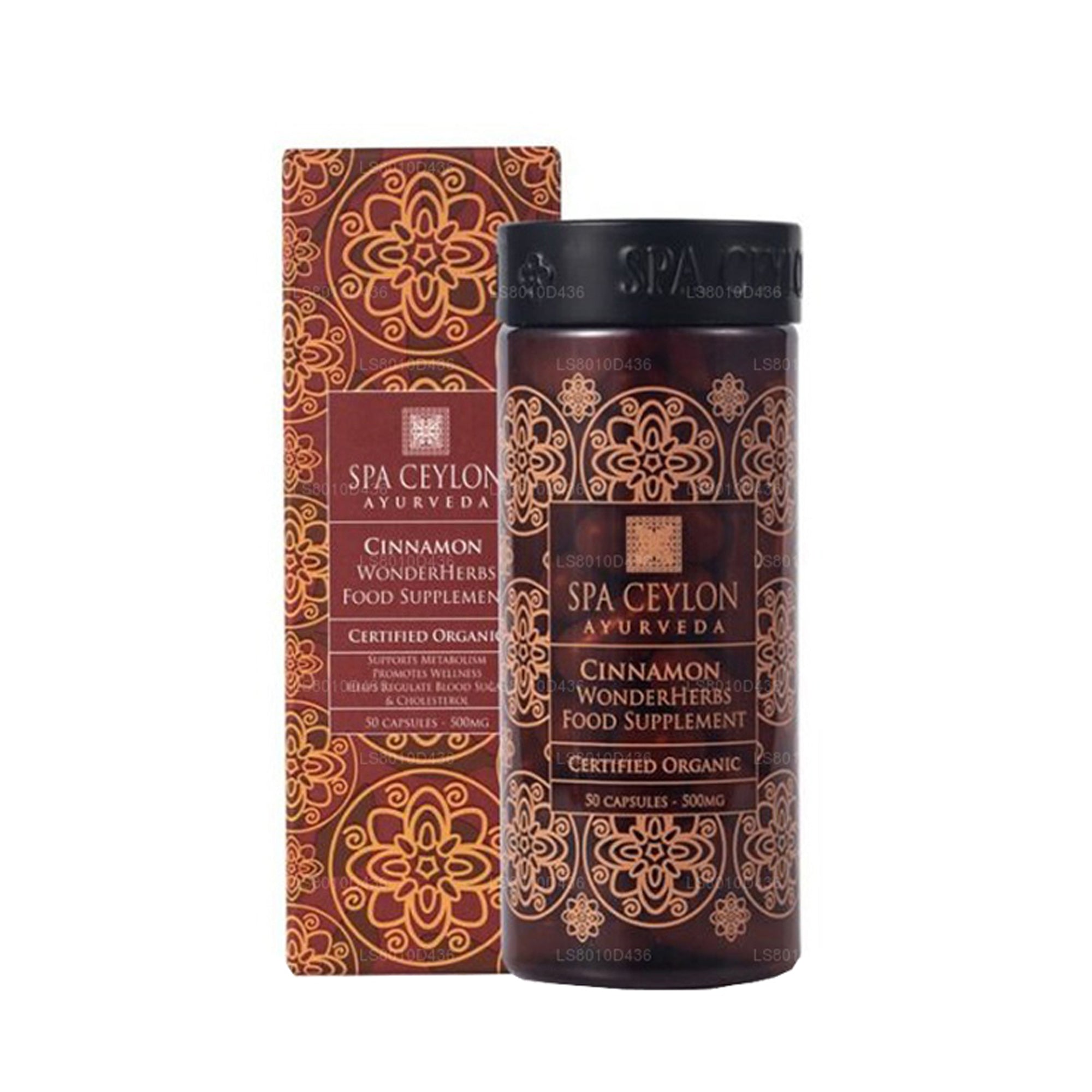 Spa Ceylon Cinnamon - WonderHerbs Food Supplement (50 Capsules)