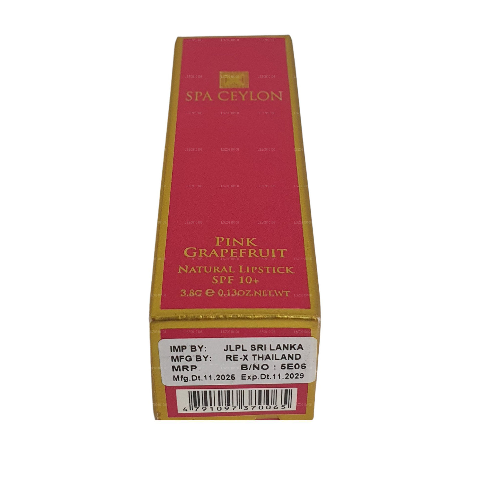 Spa Ceylon Pink Grapefruit Natural Lipstick SPF 10+